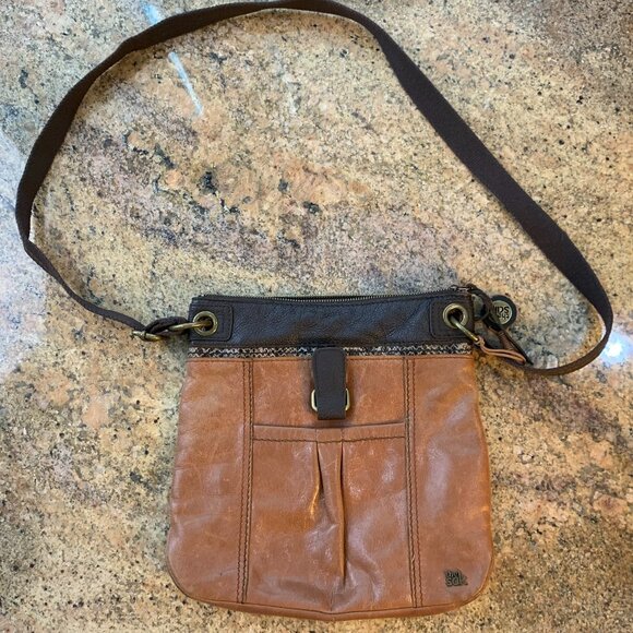 The Sak Crossbody light brown Leather Snake skin stripe - Picture 1 of 6
